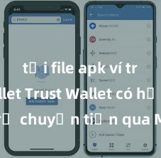 tải file apk ví trust wallet Trust Wallet có hỗ trợ chuyển tiền qua Momo không?